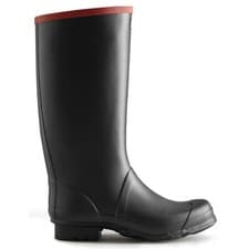 Image of Hunter Argyll Full Knee Black Wellington Boot - UK Size 8