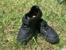 Image of Clarks Toddler Boys Shoes Size 8.5F Black Leather New Unworn Unboxed