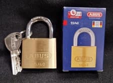 Image of ABUS 40mm Brass Padlock Keyed Different Standard Shackle - 55/40