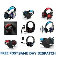 Image of 3.5mm Wired Gaming Headphones Over Ear Game Headset Noise Cancelling Earphone