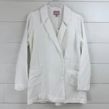 Image of NEW Show Me Your Mumu ESCAPE Linen Blazer ROMPER White Size S BEACH RESORT LAKE