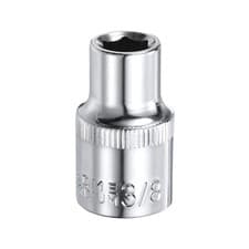 Image of 6-Point Socket 1/2" Drive by 3/8" SAE 1.48" Length CR-V Shallow Sockets