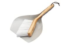 Image of Living Nostalgia Set of Traditional Dustpan and Brush with Bamboo Handle