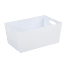 Image of Wham Storage Box White Rectangular Plastic Studio Utility Basket 4.02 - 6 Pack