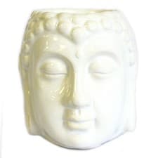 Image of Buddha Oil Burner - White