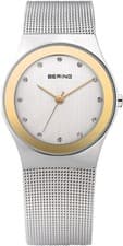 Image of Bering Women's Quartz Watch, 27 mm Stainless-Steel Case and Dial, Milanese