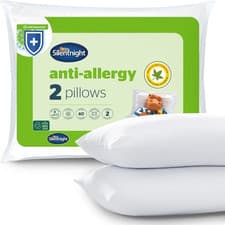 Image of Silentnight anti Allergy Pillow Pack of 2 - Medium Support anti Bacterial Two Pa