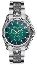 Image of Thomas Sabo Rebel At Heart Chrono (41mm) Dark Green Textured WA0445-201-211-41