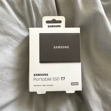 Image of Samsung T7 500GB Portable External SSD - Titan Grey (MU-PC500T/WW)