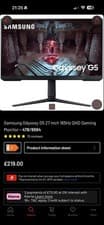 Image of Samsung Odyssey G5 27 Inch 165Hz QHD Gaming Monitor Curved G5