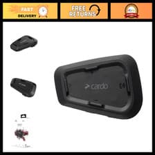 Image of Bluetooth Motorcycle Communication Headset - Cardo Spirit, Single Pack, Black