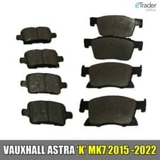 Image of Vauxhall Astra K MK7 Front & Rear Brake Pads 2015 - 2022 Quality NEW Pad Set