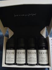Image of NEOM Wellbeing Essential Oil Blends Collection 4 x 10ml - scent sleep happy calm