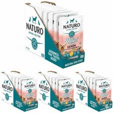 Image of NATURO Adult Mini Dog Salmon with Rice & Vegetables Wet Food  150g Pouches