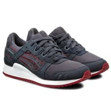 Image of Asics Gel Lyte III India Ink / Red Retro Running Shoes Trainers Sizes 3-6