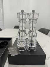 Image of Cole & Mason London Acrylic Salt & Pepper Mill Set 220mm 8” Brand New