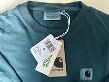 Image of BNWT Womens Carhartt Long Sleeve Nelson T Shirt Size M Deep Lagoon