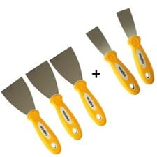 Image of 5pc Paint Scraper Set Decorating Filling Knife Spreading Stripping Tool 1.5",3"