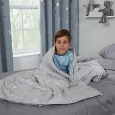Image of Dreamscene Star Teddy Fleece Weighted Blanket Kids Sleep Therapy Anxiety Throw