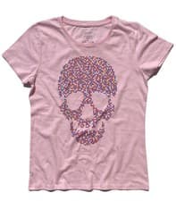 Image of Women's T-shirt Skull Pixel Graphic Resolution Graphic Stuff