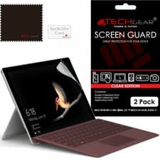 Image of 2 Pack of TECHGEAR Clear Screen Protector Covers for Microsoft Surface Go 4 3 2