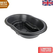 Image of Lightweight Solar-Powered Black Garden Pond - 89.5cm in Size for Perfect Fit