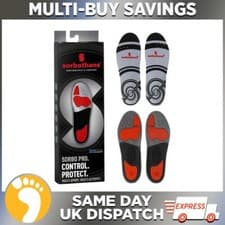 Image of Sorbothane Sorbo Pro Insoles Shock Absorbing Gel Support Running Shoe Inserts