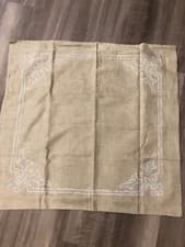 Image of Restoration Hardware Italian Baroque Medallion 31"X30"Euro Pillow Sham Dune Fog