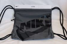 Image of Nike Bag Unisex Heritage Grey Gym sack BA5351 New Black Drawstring Backpack