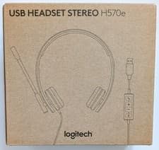 Image of Logitech H570E USB-A Wired Stereo Headset Noise Cancelling Mic & Inline Controls
