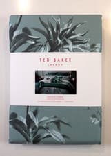 Image of TED BAKER BELMAR FLORAL COTTON SATEEN DUVET COVER PILLOWCASES SET - DOUBLE