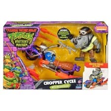 Image of Teenage Mutant Ninja Turtles Mutant Mayhem Chopper Cycle with Rocksteady Figure