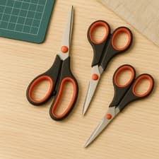 Image of 3PC Scissor Set – Stainless Steel Scissors with Soft Grip Handles for Home