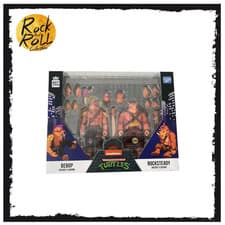 Image of BST AXN Turtles Arcade Flashing Bebop and Rocksteady Loyal Subjects