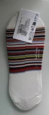 Image of New Other with Tags Paul Smith Ecru Signature Stripe Loafer Socks - SEE PHOTOS