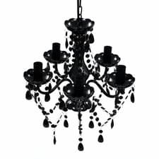 Image of Crystal Ceiling Light 5 Bulbs Chandelier Pendant Acrylic Glass Christal Lamp