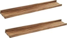 Image of Floating Shelf Wall Mounted Ledge Storage Display Wall shelves Unit Set of 2