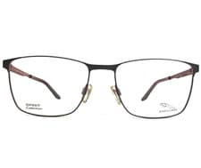 Image of Jaguar Eyeglasses Frames Mod.33607-1209 Matte Brown Red Square 54-17-145