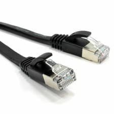 Image of FLAT CAT6A Shielded Ethernet PC Router Cable RJ45 Lot 1m/2m/5m/10m/15m/20m/30m