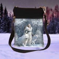 Image of winter guardian shoulder bag 23cm - nemesis now exclusive
