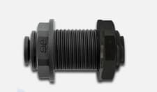 Image of John Guest Push Fit 12mm Bulkhead -Caravan/Motorhome/Boat/Camper Van PM1212E