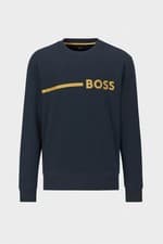 Image of BOSS 50485948 Dark Blue Crew Neck Sweatshirt
