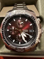 Image of BRAND NEW FOSSIL FS5878 BRONSON Chronograph Stainless Steel Watch