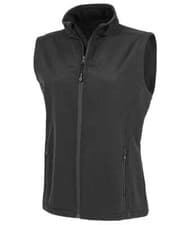 Image of Result Recycled Ladies Womens Printable Softshell Bodywarmer Vest Gilet