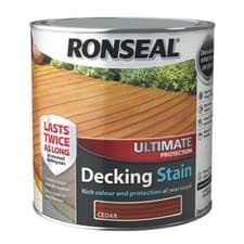 Image of Ronseal Ultimate Protection Decking Stain Rich Colour Extra Tough 2.5L- 5L