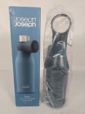 Image of JOSEPH JOSEPH Loop Vacuum Insulated Water Bottle 500 ml Blue BNIB