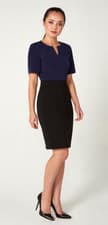 Image of JENNIFER ANNE PETITE BLACK PENCIL SKIRT RARE