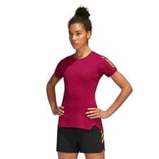 Image of ADIDAS Terrex Womens Burgendy Short Sleeve Tee T-Shirt Size Small BNWT