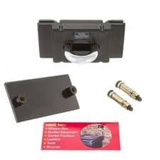Image of Security Anchor SA1180 Hardened Steel For Ground Wall Shed Bikes Garden Tools