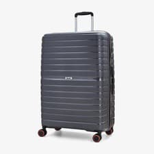 Image of ROCK  Hydra-Lite Large Suitcase in Charcoal  colour   PP  TR-0223-L  Charcoal